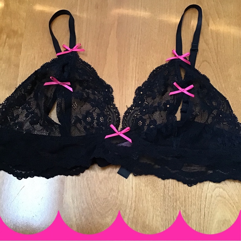Victoria’s Secret Bralette with Pink Accents